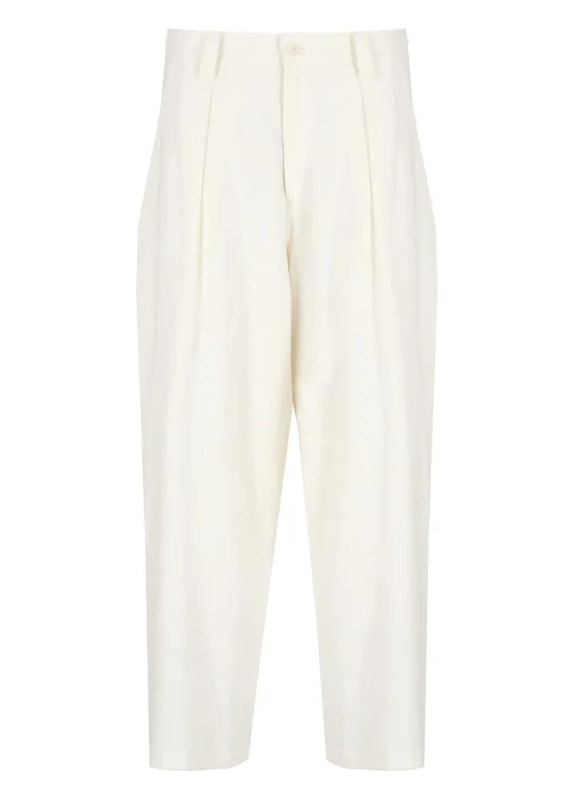 Thumbnail - Y-3 - High-Waisted Linen Blend Pants - Größe S - weiß