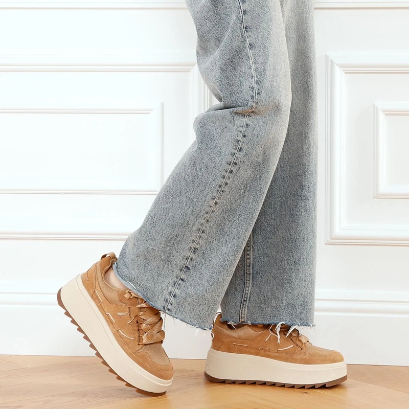 Ash Plateau-Sneaker Movie01 Camel/Eggnug Fur(Image 2)