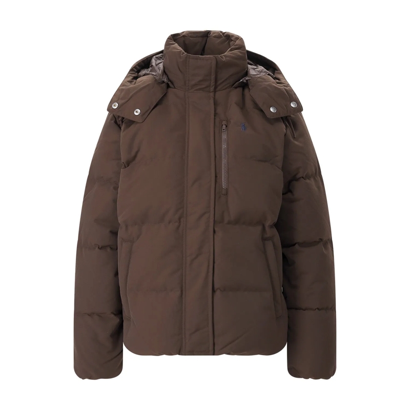 Polo Ralph Lauren Übergangsjacke Daunenjacke mit Kapuze braun