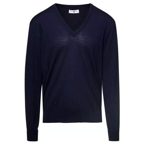 Pt Torino V-Neck Sweater Blue 