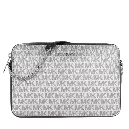 MICHAEL Michael Kors LG EW Crossbody Bag Silver/Black Cross body-väskor