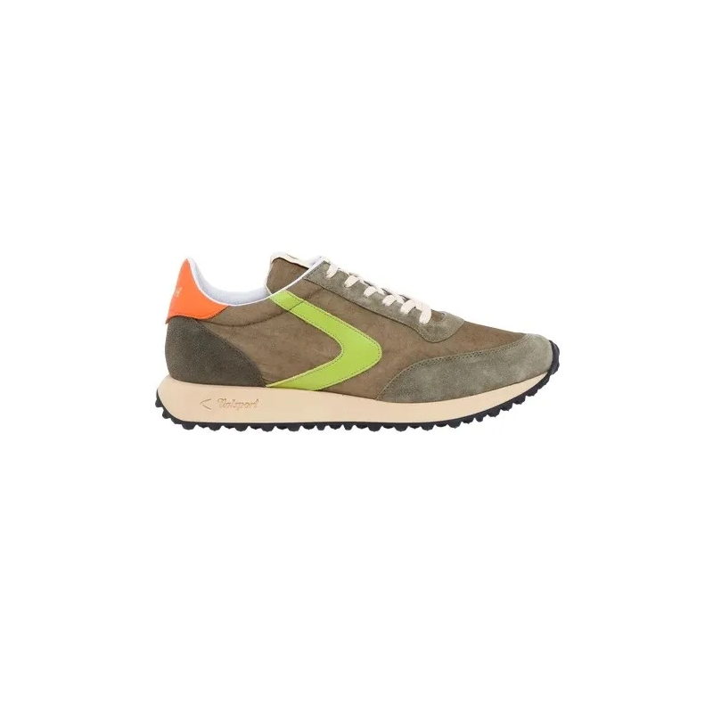 Valsport Sneaker basse Brown Suede And Technical Fabric Sneakers Green