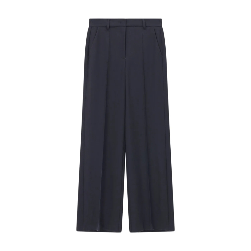 Luisa Cerano Anzugshose Gabardine-Wideleg-Pants navy