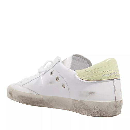 Philippe Model Low-Top Sneaker Prsx Low Woman Veau Croco Pop Blanc Jaune (Image 2)