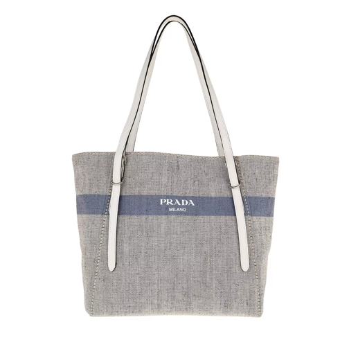 Prada Shopping Bag Beige/Blue Shopper
