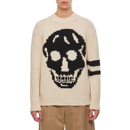 Alexander McQueen Pullover Skull Sweater White