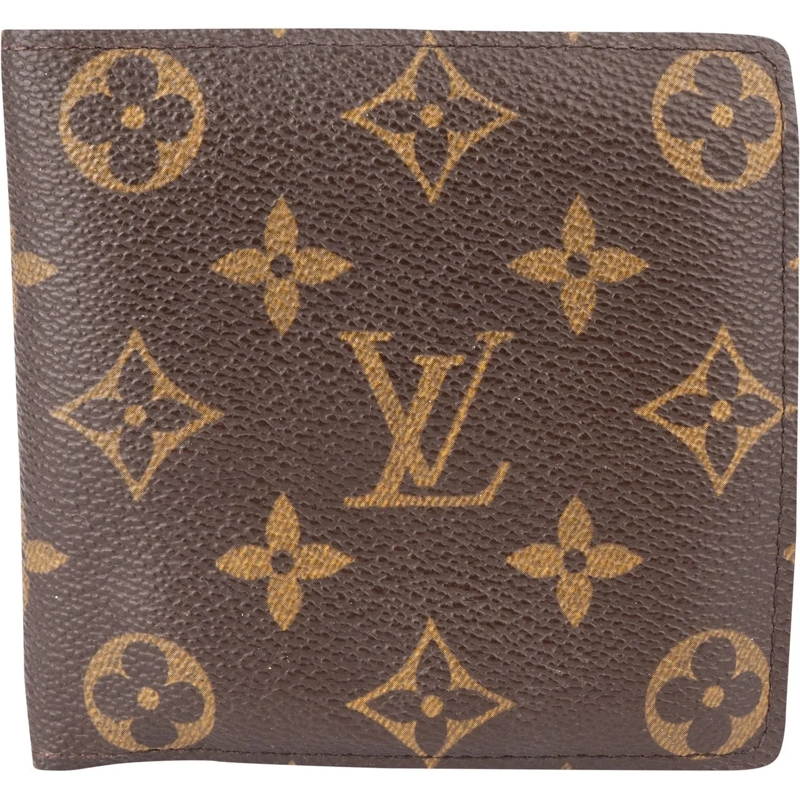 Louis Vuitton Geldbörse Louis Vuitton Canvas Monogram Marco Wallet braun