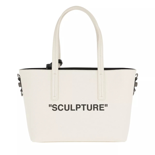 Off-White Canvas Shopper Beige Shopping Bag