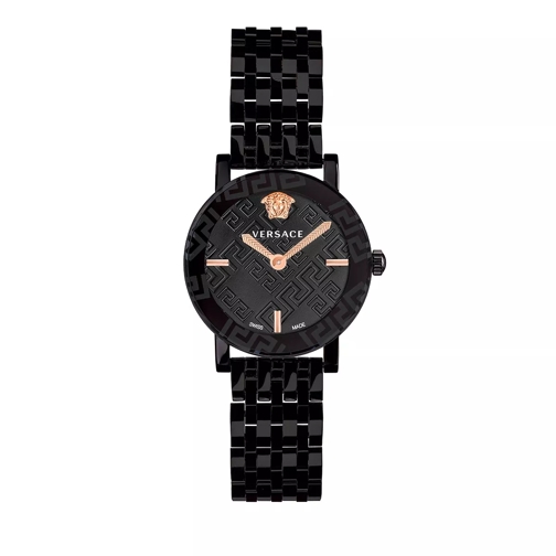 Versace GRECA GLASS Watch Black Dresswatch