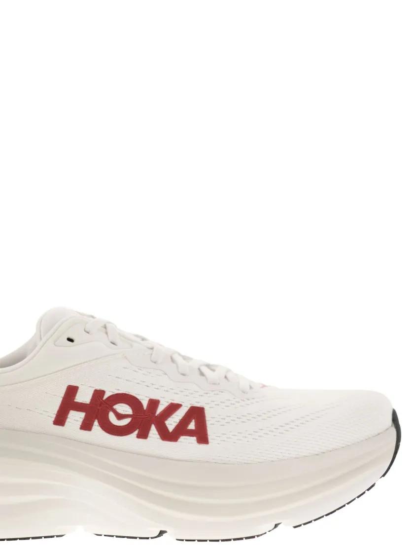 Thumbnail - Hoka Low-Top Sneaker - Bondi 8 - Ultra-Shortened Sports Shoe - Gr. 10 - in Weiß - für Damen