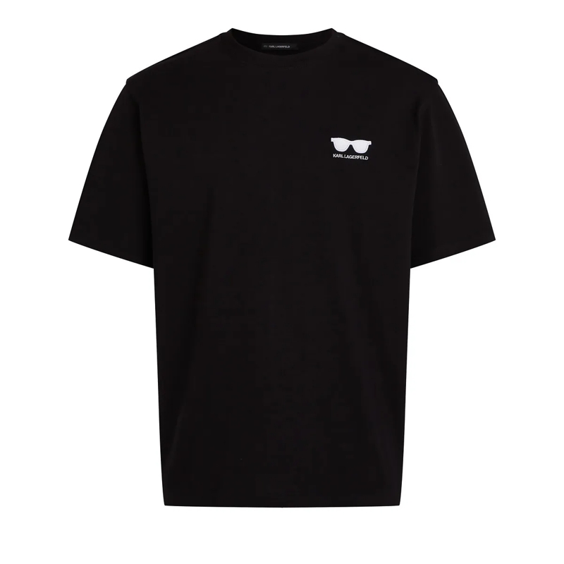 Karl Lagerfeld T-Shirt T-SHIRT MIT SONNENBRILLE schwarz