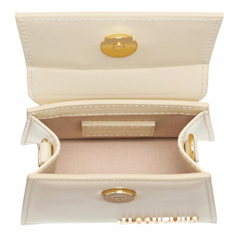 Jacquemus Micro sac Le Chiquito Top Handle Bag Leather White(Image 6)