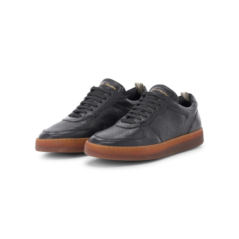 Officine Creative Chaussures à lacets Sneaker Asset aus Leder braun