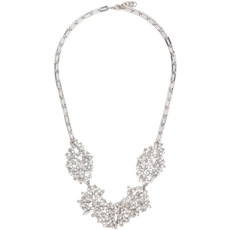 Jil Sander Mittellange Halskette Necklace 105 Silver mehrfarbig