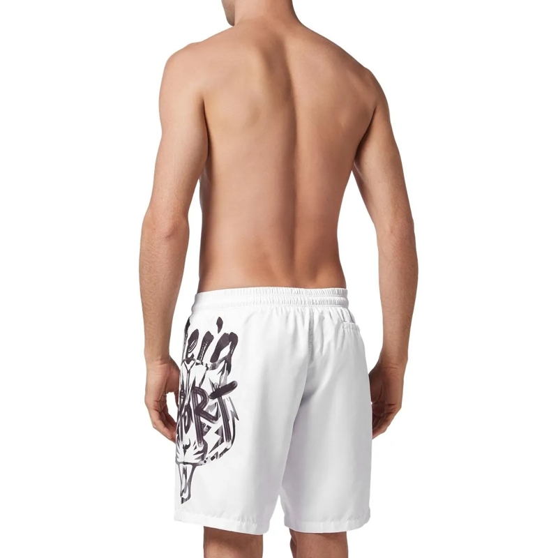 Plein Sport Shorts Badehose Tiger weiss(Image 2)