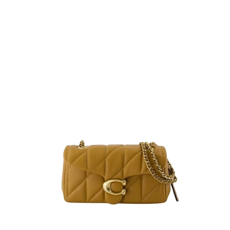 Coach Schoudertas Quilted Tabby Shoulder Bag 20 Honey Brown