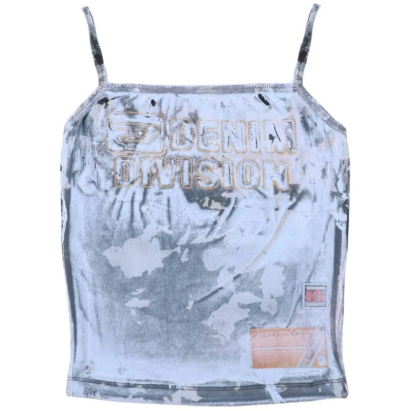 Diesel T-Shirt Top Blue blau