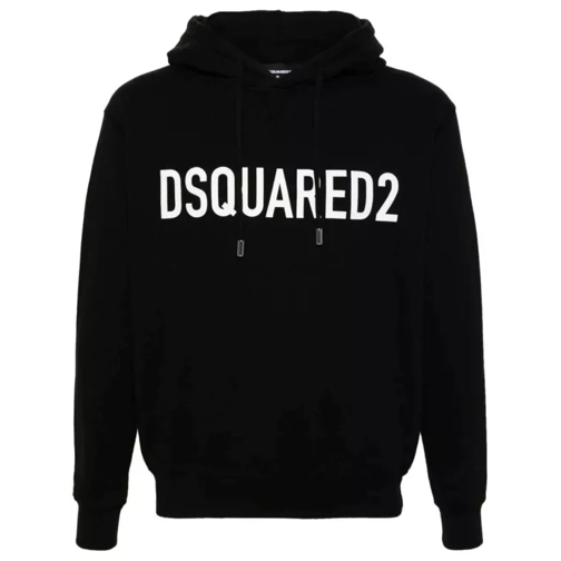 Dsquared2 Cool Fit Logo-Print Hoodie Black 