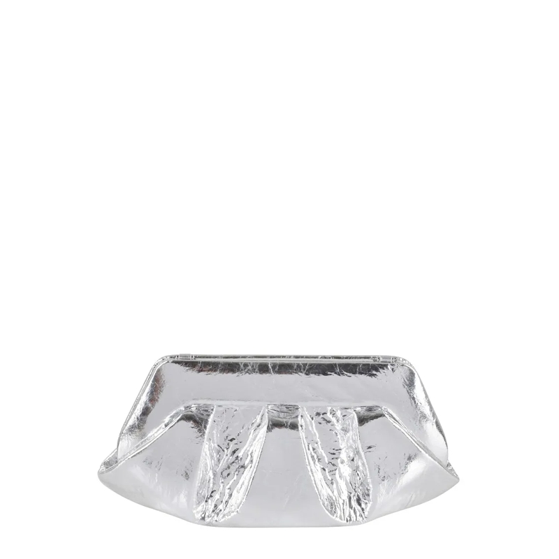 Themoirè Schultertasche Emera Silver Bag White