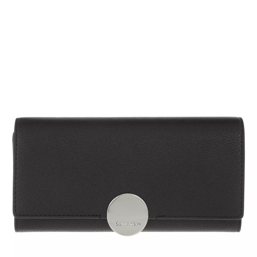 Calvin Klein CK Luxe Trifold Large CK Black Continental Wallet-plånbok