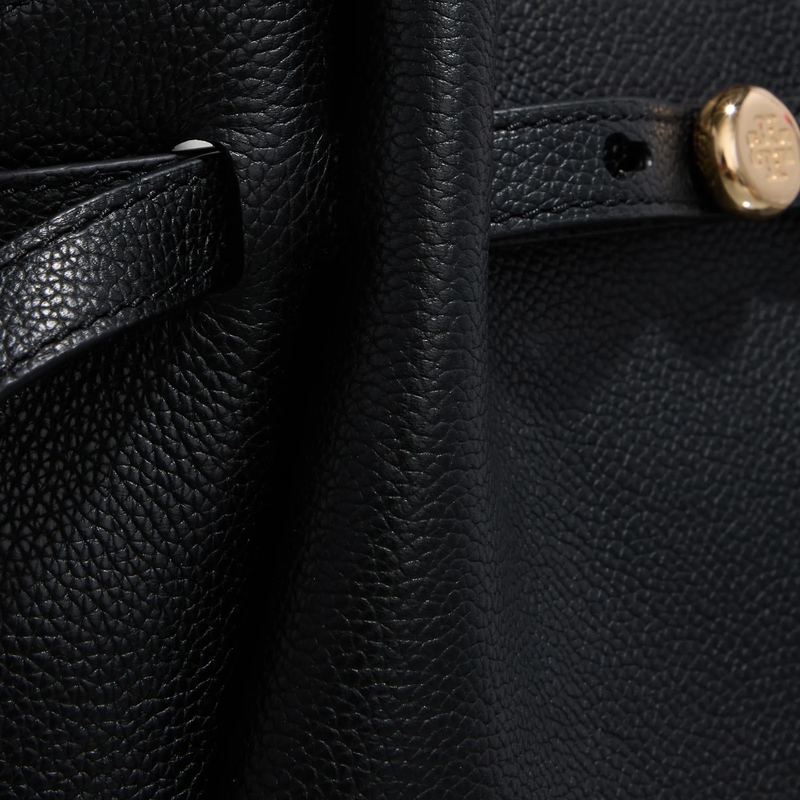 Tory Burch Tote Romy Pebbled Satchel Black(Image 9)