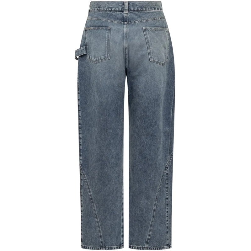 J.W.Anderson Jeans Boyfriend Jeans a Gamba Ampia con Tasche Laterali blau(Image 2)