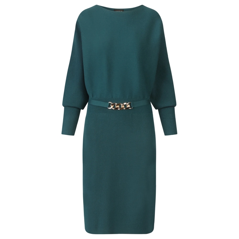 Apart Strickkleid Strickkleid grün