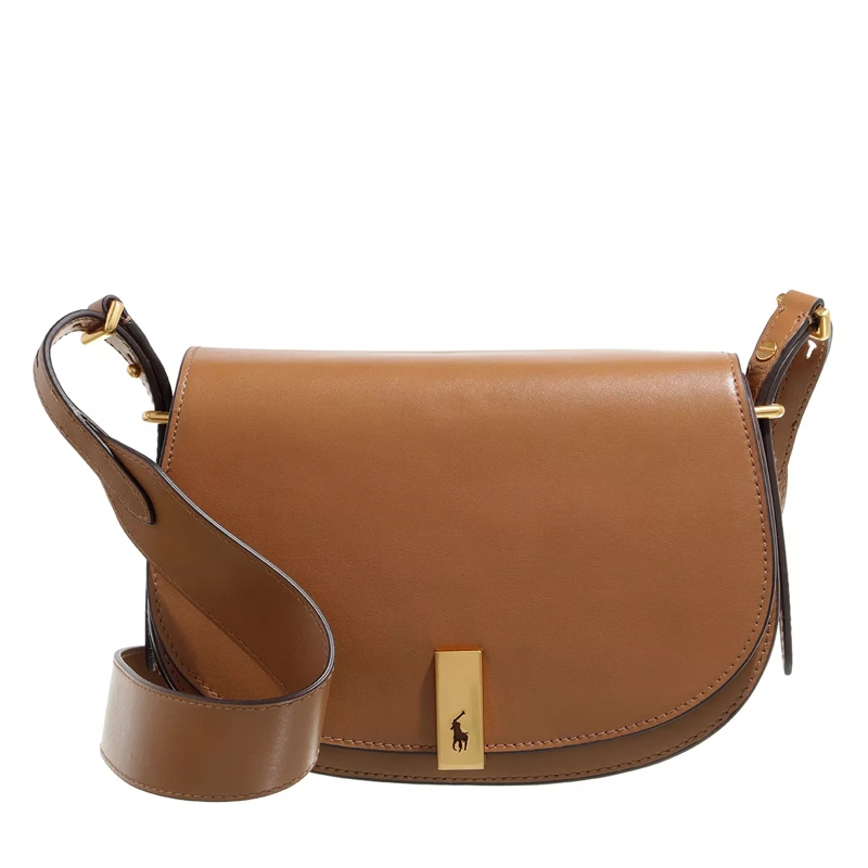 Polo Ralph Lauren Saddle Bag Saddle Crossbody Medium Tan