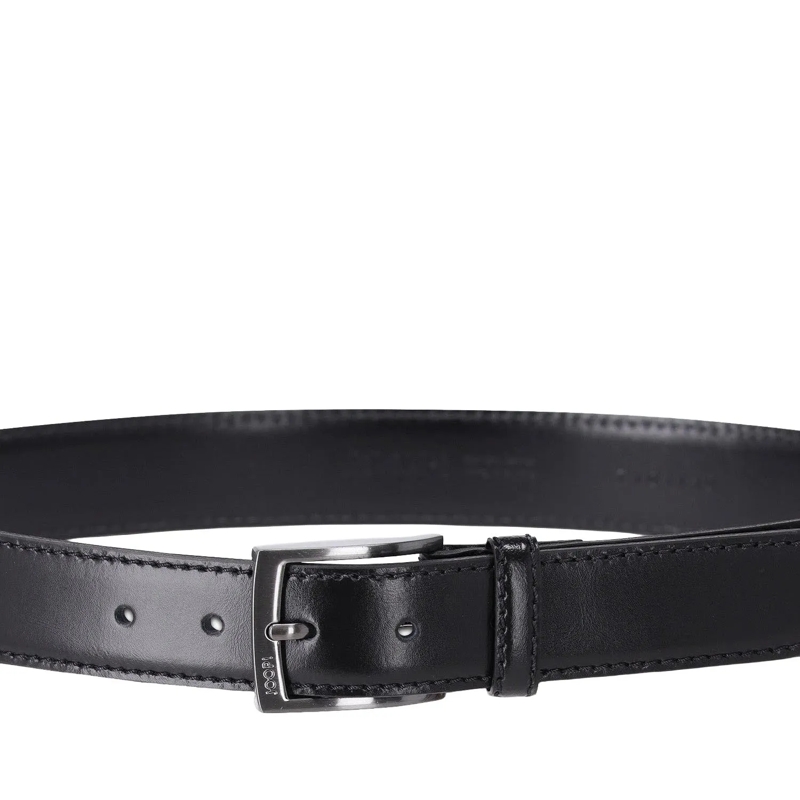JOOP! Gürtel Gürtel aus glänzendem Leder schwarz