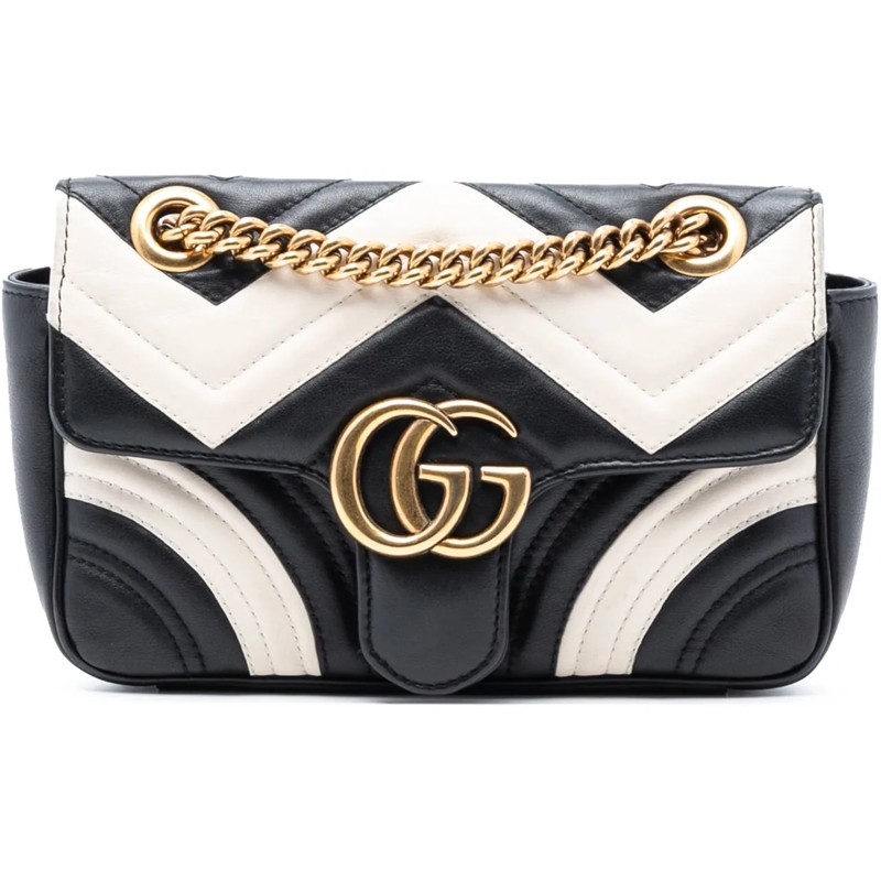 Gucci Schultertasche Small GG Marmont Matelasse Leather Shoulder Bag schwarz