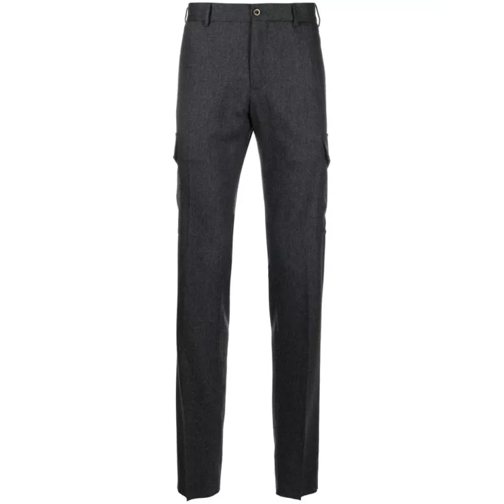 Pt Torino Charcoal Grey Virgin Wool Trouser Grey 