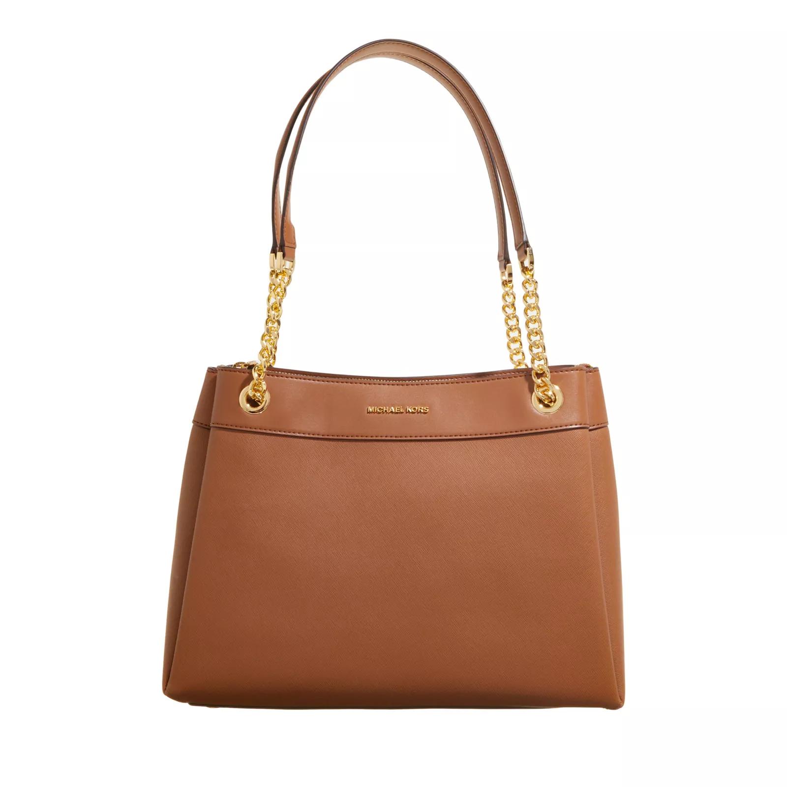 Michael Kors Tote - Lori Medium Chain Shoulder Tote - Gr. unisize - in Braun - für Damen