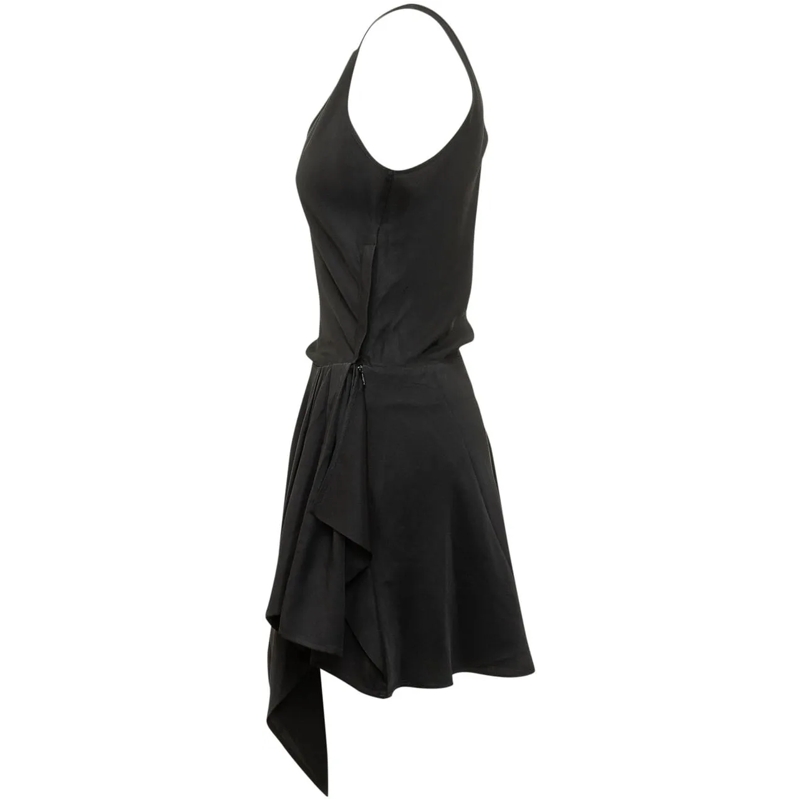 Iro Mini-robe Abito Mini con Gonna Asimmetrica Drappeggiata schwarz(Image 3)
