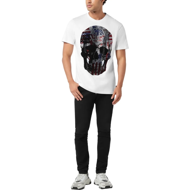 Philipp Plein T-Shirt T-Shirt Round Neck Ss Skull weiss(Image 4)