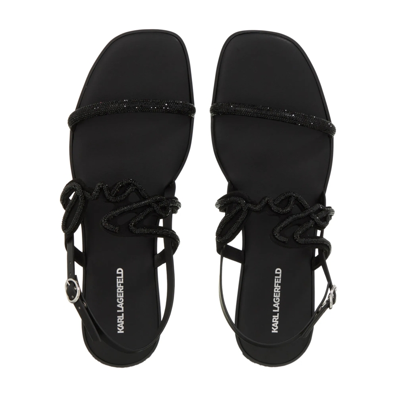 Karl Lagerfeld Sandalen Olympia Karl Signia Slide Black Glitter Mono(Image 6)