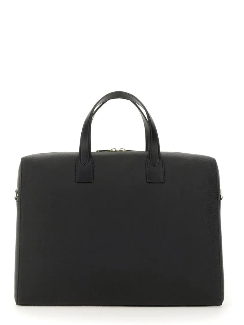 Thumbnail - Paul Smith Laptoptaschen - Rectangular Leather Briefcase With Multicolored St - Gr. unisize - in Schwarz - für Damen