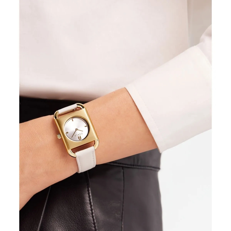 Furla Quarzuhr Analoguhr Furla Arco Square weiss(Image 2)