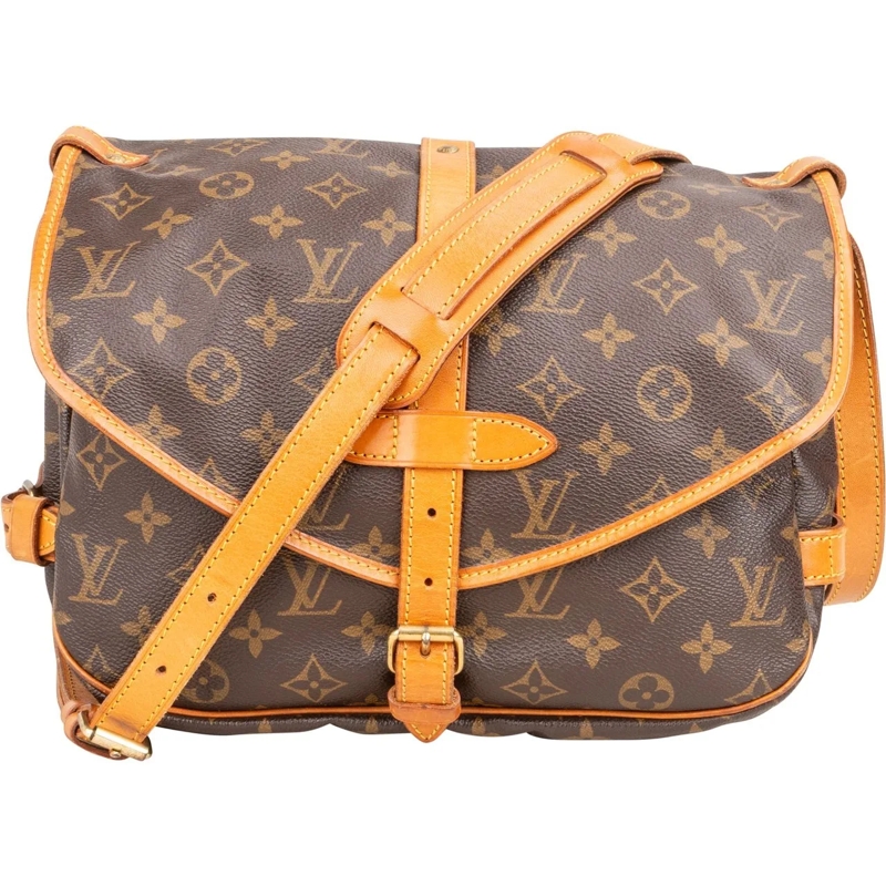 Louis Vuitton Tote Louis Vuitton Canvas Monogram Saumur 30 Crossbody  braun