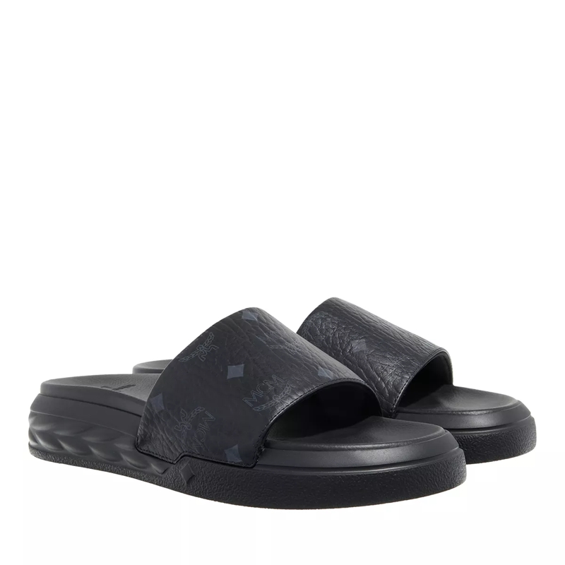MCM Claquettes U Mcm Col Vi New Slide Bk Black