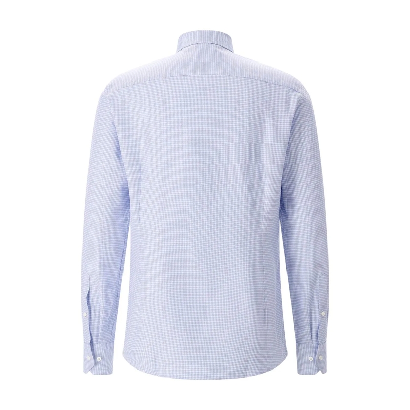 STENSTRÖMS Hemd Slim-Fit Hemd aus Baumwolle blau(Image 2)