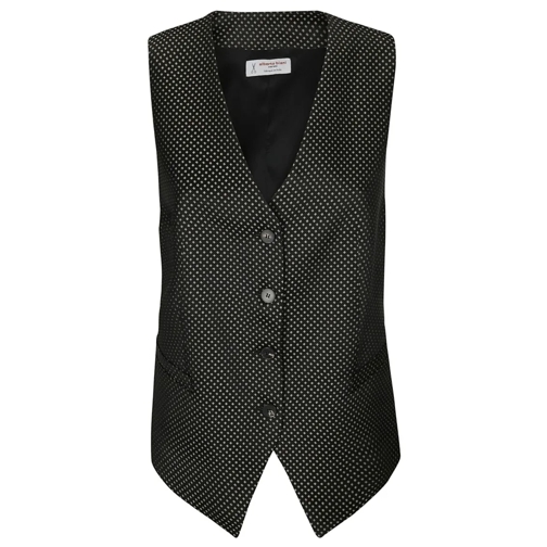 Alberto Biani Blazer Front Button Welt Vest Black