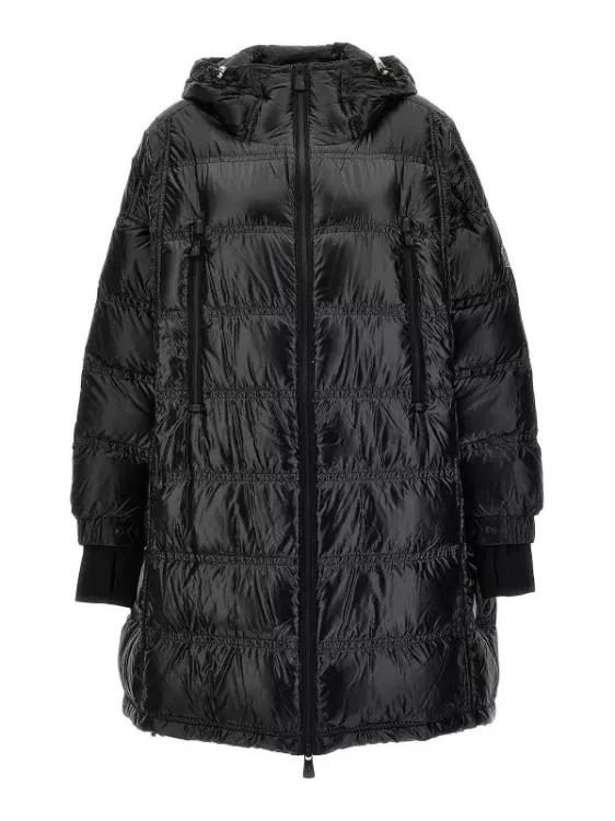 Moncler - Rochelair Down-Filled Long Parka - Größe 2 - schwarz