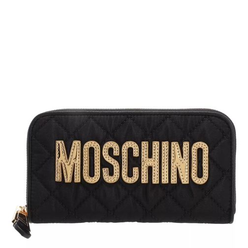 Moschino Wallet  Nero Zip-Around Wallet