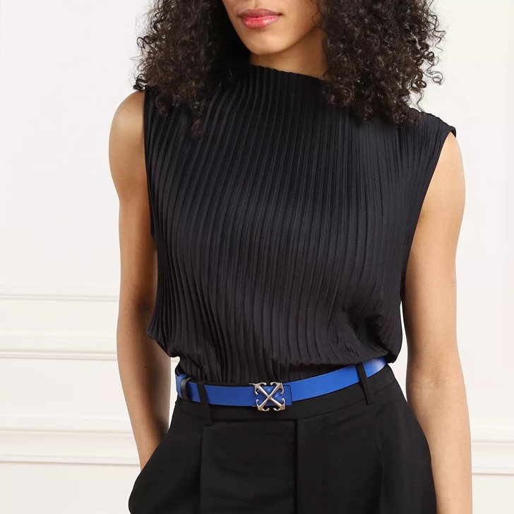 Blauwe off white riem hotsell