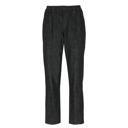 Brunello Cucinelli  Cotton Trousers Black