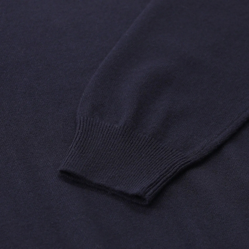 Gran Sasso Pull à col roulé Pullover aus Schurwolle & Kaschmir dunkelblau(Image 3)