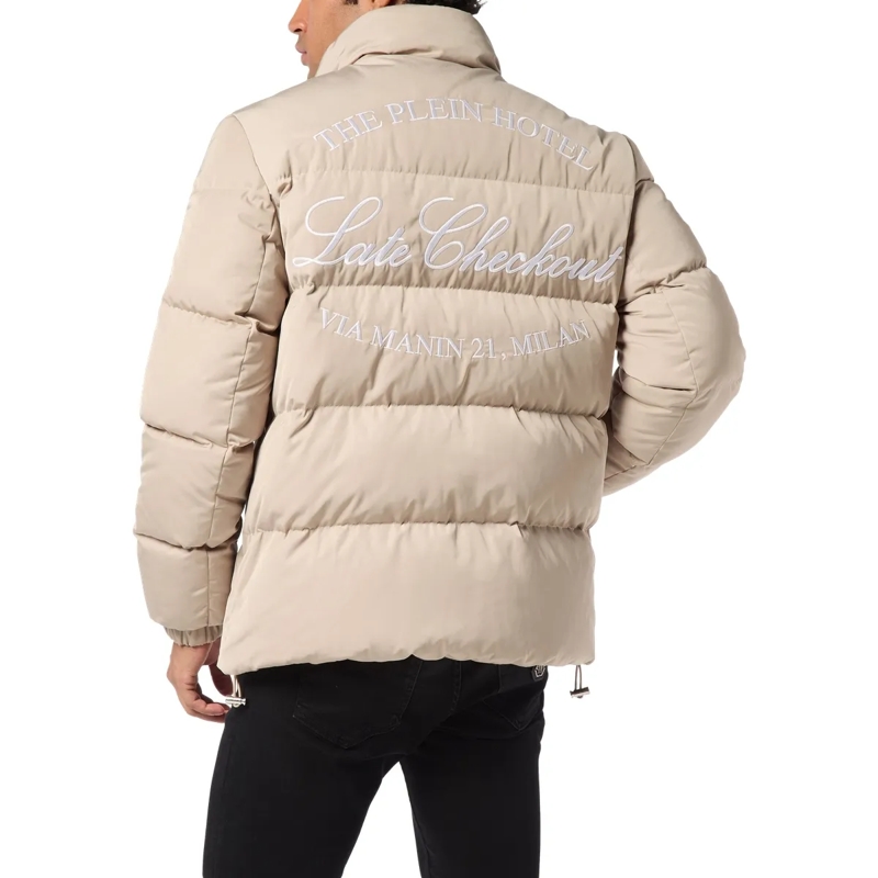 Philipp Plein Lederjacke Jacke beige(Image 2)