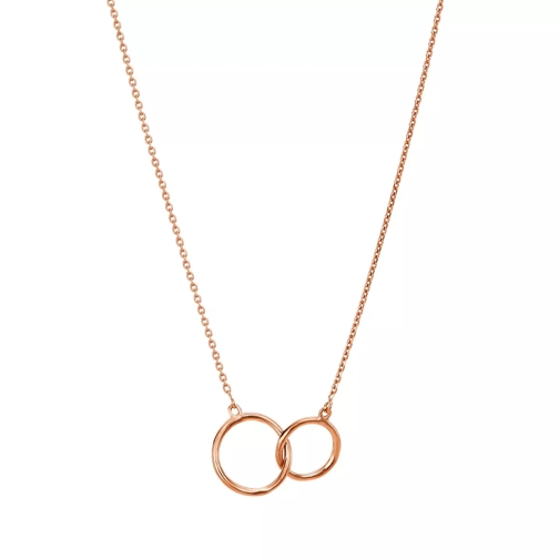 BELORO Necklace Rings Rose Gold Mellanlångt halsband
