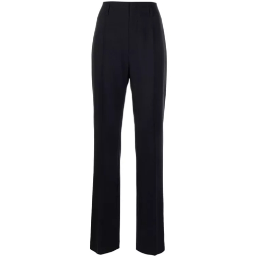 Philosophy Di Lorenzo Serafini Blue High-Waisted Tailored Trousers Black 