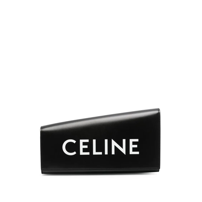 Celine Clutch Asymmetric Clutch Bag Black